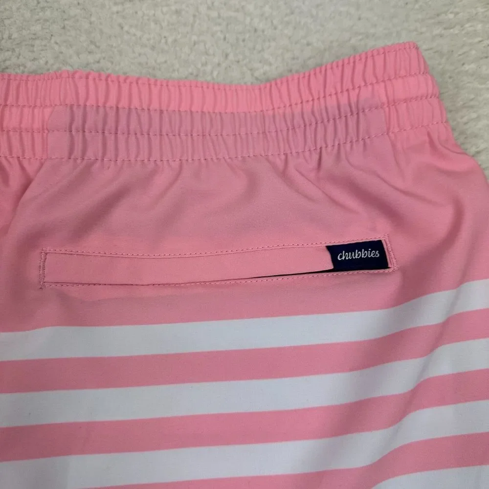 Chubbies The On the Horizons Swim Trunks Shorts Men 2XL‎ Blue Pink Beach Summer